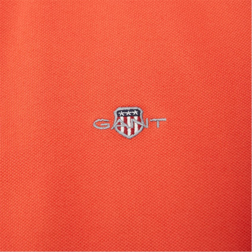 Gant T-shirts REG SHIELD SS PIQUE POLO 2210 2401 BURNED ORANGE